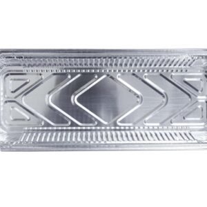 Aluminum Foil Loaf Pans with Lids (308×103×54mm)
