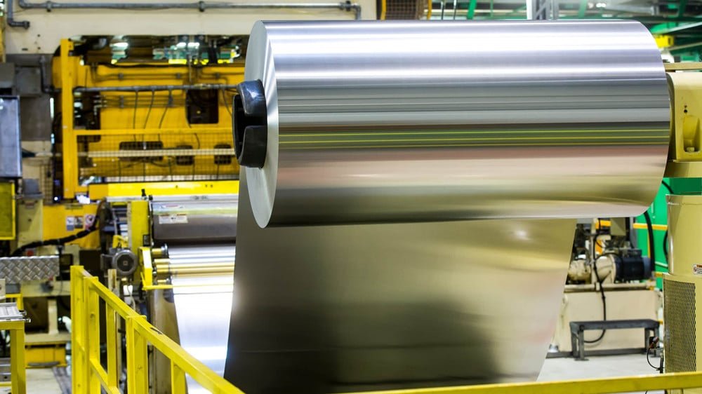 Food-grade aluminum coil in raw material storage